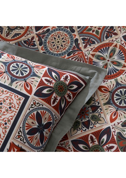 Tessera %100 Pamuk Çift Kişilik Nevresim Takımı Mint