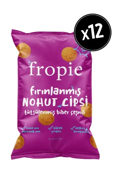 Fırınlanmış Nohut Cipsi Tütsülenmiş Biber Çeşnili x 12