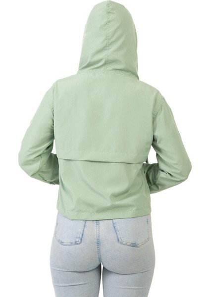 Kadın Su Geçirmez ve Rüzgara Dayanıklı Kapüşonlu Çıt Çıtlı Mevsimlik Yağmurluk fırsatları