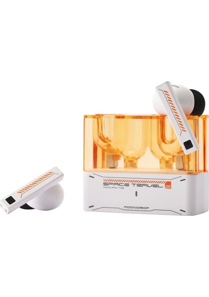 Space Travel 2 True Wireless Headphone (Tws) | White Orange