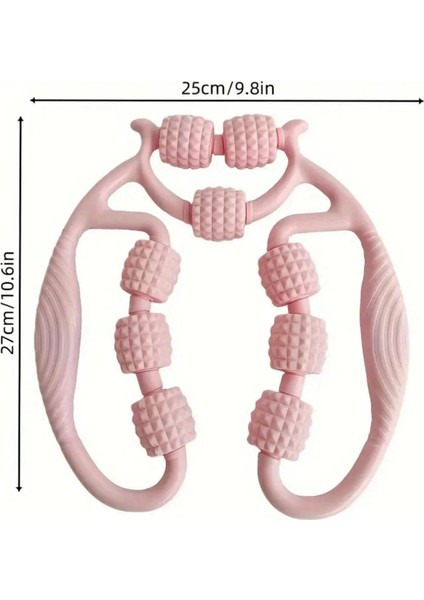 Kas Gevşetici Sıkılaştırıcı Masaj Aleti 9 Tekerlekli Lenf Drenaj Rulosu - Bacak Selülit Azaltıcı