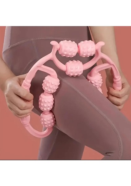 Kas Gevşetici Sıkılaştırıcı Masaj Aleti 9 Tekerlekli Lenf Drenaj Rulosu - Bacak Selülit Azaltıcı fiyatları