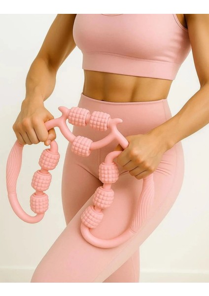 Kas Gevşetici Sıkılaştırıcı Masaj Aleti 9 Tekerlekli Lenf Drenaj Rulosu - Bacak Selülit Azaltıcı modelleri