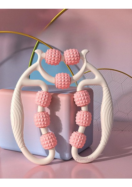 Kas Gevşetici Sıkılaştırıcı Masaj Aleti 9 Tekerlekli Lenf Drenaj Rulosu - Bacak Selülit Azaltıcı fırsatları