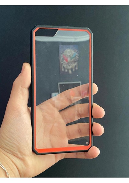 Iphone 6s Plus Uyumlu Kenarlar Renkli Sert Şeffaf Kılıf