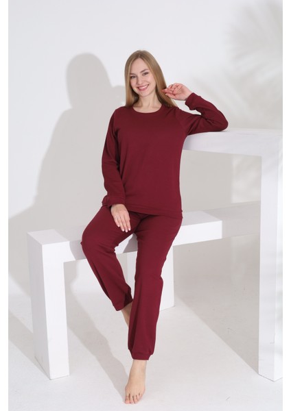 %100 Pamuk Petek Örgü Kumaş Uzun Kol Manşetli Cepli Kadın Pijama Takımı 98520 fiyatları