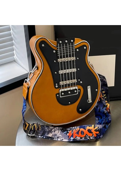 Gitar Şeklinde Omuz Çantası