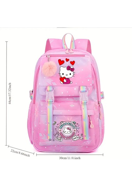 Çocuk Sırt Çantası Hello Kitty Figürlü 4 Bölmeli Geniş Kapasiteli fiyatları