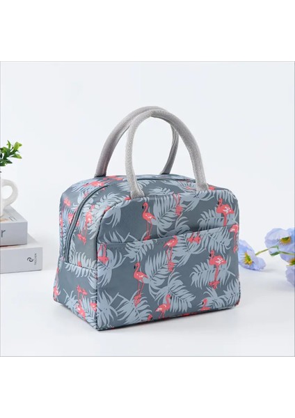 Beslenme Çantası Izoleli Sıcak Soğuk Koruma Flamingo Figürlü