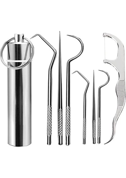 Outdoor Outlet 7 Parça Paslanmaz Çelik Ağız Diş Tartar Sökücü Temizlik Bakım Seti fiyatları