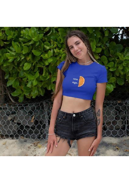 Orange Crop Tişört - Mavi fiyatları