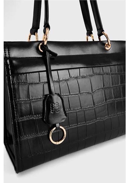 Kroko Desen Çanta Siyah 12145403000 fiyatları