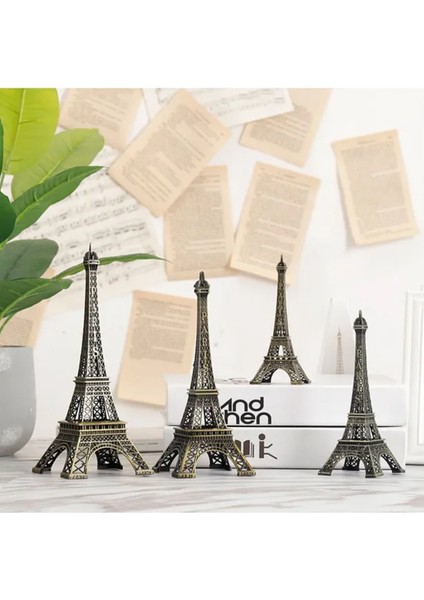 Dekoratif Eyfel Kulesi Metal 15 cm Aşkın Işıltılı Simgesi Sevgiliye Ev Ofis Hediyelik Obje ve Biblo fiyatları