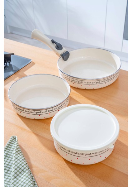 Feel Good Emaye 3 Lü Tava Seti