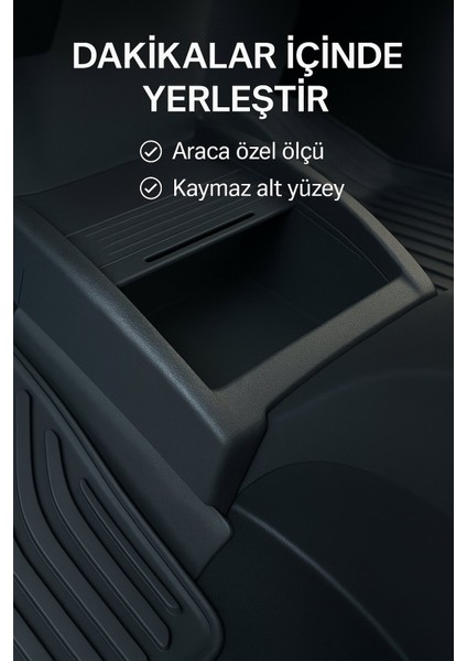 Togg T10X Ön Konsol Ara Saklama Kutusu: Kusursuz Düzen ve Ekstra Fonksiyonellik fiyatları