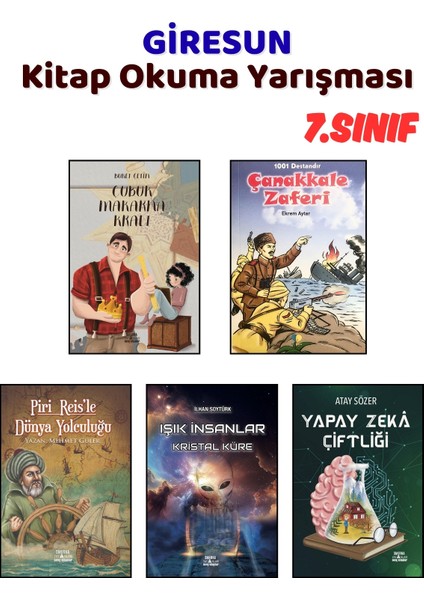 Giresun Kitap Okuma Yarışması 7.sınıf Kitapları, 5 Kitap Set, 7.sınıf Masal Öykü