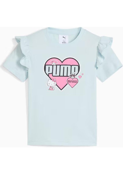 632386 47 Puma x Hk&fr Ruffle Tee Küçük Kız Çocuk T-Shirt fırsatları
