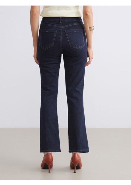 Yeni Sezon Crop Flare Kadın Jean Pantolon fırsatları