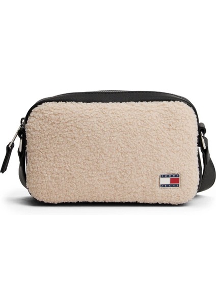 Tjw Cool Kürk Dokulu Kamera Kadın Beyaz Çanta AW0AW18010YBH