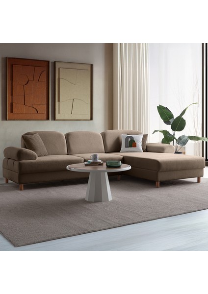 Aries Yataklı Sandıklı Köşe Takımı Kahverengi Sağ Köşe fiyatları