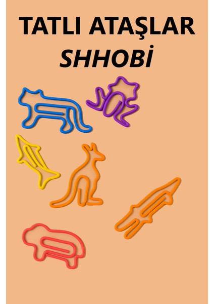 Renkli Hayvan Şeklinde Tatlı Ataçlar - 6 Adet Hayvan Şeklinde Ataş Klips Ayraç fiyatları