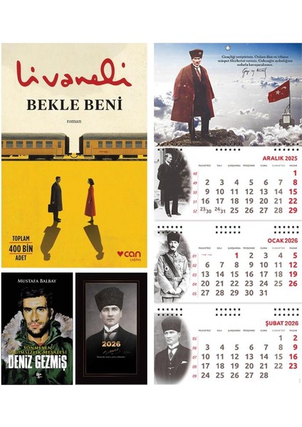 Bekle Beni ve Bitmeyen Deniz Gezmiş - Kalpaklı Ajanda - Sakarya Duvar Takvimi