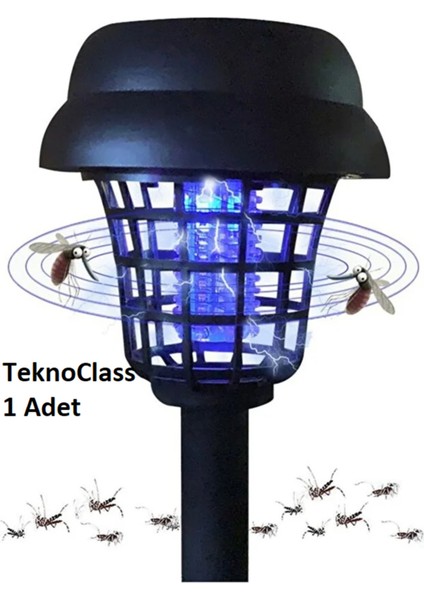 1 Adet Solar Güneş Enerjili Bahçe Aydınlatma Sivrisinek Böcek Savar
