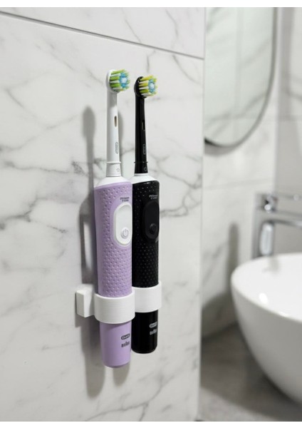 Diş Fırçası Tutacağı AparatıSilikon ile kuru ve temiz yüzeye yapıştırılmalıdır.