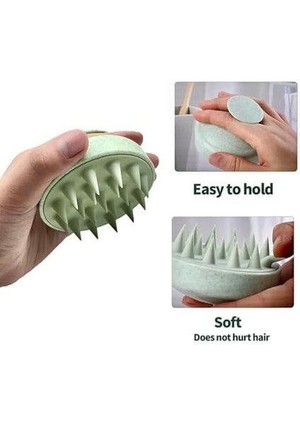 Jouis Duş Tarağı Yumuşak Silikon Saç Yıkama & Saç Derisi Masaj Tarağı