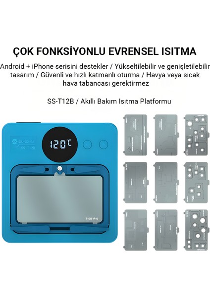SS-T12B | Akıllı Modüler Isıtma Platformu (Evrensel Anakart Ayırma ve Çip Tamiri Için, Sıcak Hava Tabancası Gerektirmez) indirimleri