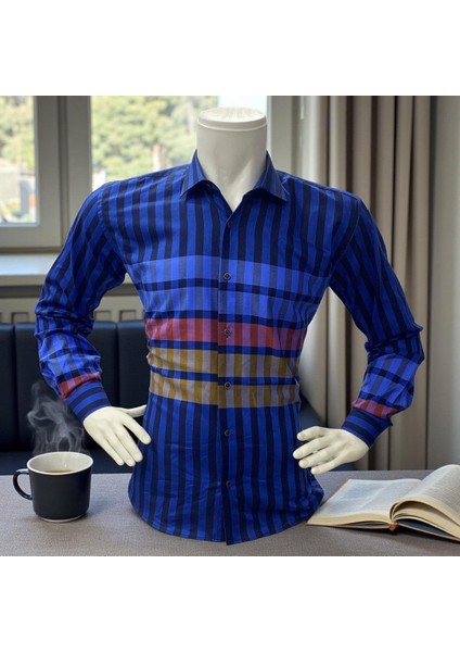 Klasik %100 Cotton Uzun Kollu Terletmeyen Kışlık Flanel Kumaş Kareli Gömlek (Regular Kalıp) fiyatları