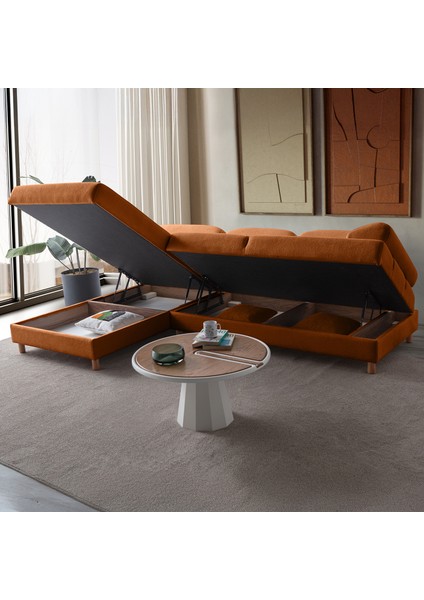 Aries Yataklı Sandıklı Köşe Takımı Turuncu Sol Köşe modelleri