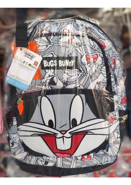 Bugs Bunny Model 3 Bölmeli Geniş Kapasiteli Okul Çantası AD57416