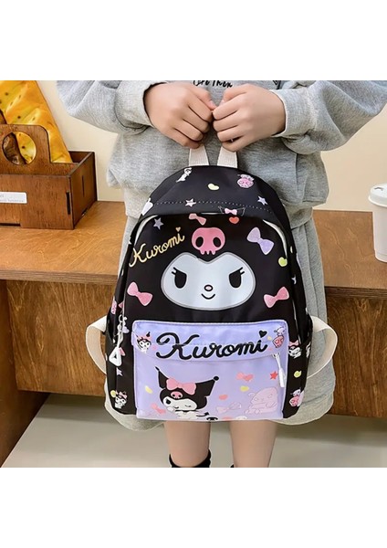 Çocuk Sırt Çantası Kuromi Figürlü Küçük Boy KRM0051