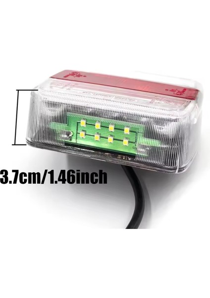1set 12V 10M Evrensel Arka Çekme Kuyruk Işığı LED Römork Lisans Numarası Reflektör 7 Pin Fren Lambası Dönüş Işık (Yurt Dışından) fiyatları