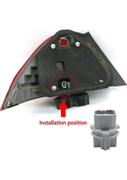10PCS Araba T20 Soket Fren Kuyruk Lambası Arka Işık Soket Tutucu Honda Acura Accord Civic T20W 33515-S50-003 (Yurt Dışından) indirimleri