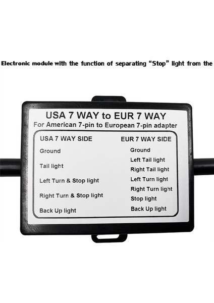 Römork Işık Konnektörü Abd&#39;den Ab 7 Yollu Soket Tapası Adaptör Araç Bağlayıcı Bağlayıcı Römork Konnektörü Çekme Çubuğu Çekme Fişi Adaptörü (Yurt Dışından) indirimleri