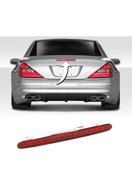 Araba LED Üçüncü Durdurma Fren Light A2308200856 Mercedes-Benz Sl-Sınıfı R230 SL500 SL55 2003-2012 Ek Fren Lambası (Yurt Dışından) modelleri