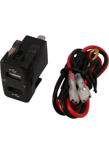 Araba Şarj Cihazı Çift USB Port Şarj Volt Ekran Adaptörü Toyota Mavisi Için Uygun (Yurt Dışından)