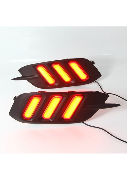 Araba LED Drl Gündüz Koşu Işıkları Arka Tampon Fren Honda Civic Için 10. Gen 2016-2019 Için (Yurt Dışından) modelleri