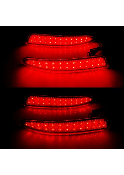 1 Çift Kırmızı LED Arka Tampon Reflektör Kuyruğu Durdur Fren Işığı For-Bmw X5 X6 M E70 E71 2006-2013 16475610 (Yurt Dışından) fırsatları