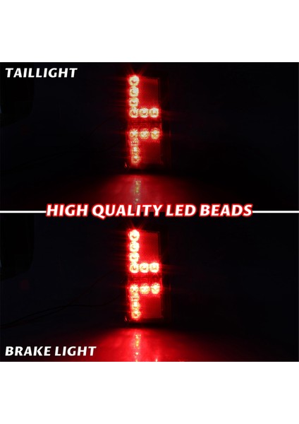 LED Kuyruk Işıkları Arka Fren Durdurma Işıkları 2413766 Polaris Ranger 1000/1000 Mürettebat/xp 1000/XP 1000 Mürettebat Aksesuarları, Kırmızı (Yurt Dışından) indirimleri