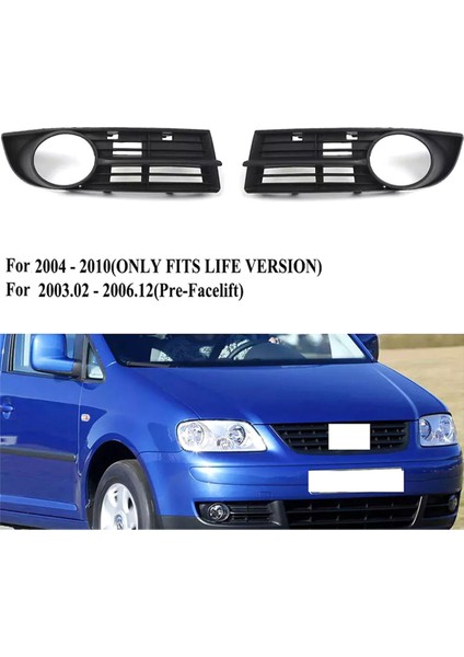 Sol Sağ Ön Tampon Sis Işık Kapağı Çerçevesi Sis Lambası Izgara 1T0853665A 1T0853666A Vw Touran 03-06 (Yurt Dışından)