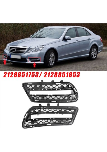 1paır Ön Tampon Sis Lambası Kapağı Izgara Trim 2128851753 2128851853 Mercedes-Benz W212 Amg E350 E400 E550 2010-2013 (Yurt Dışından) fırsatları