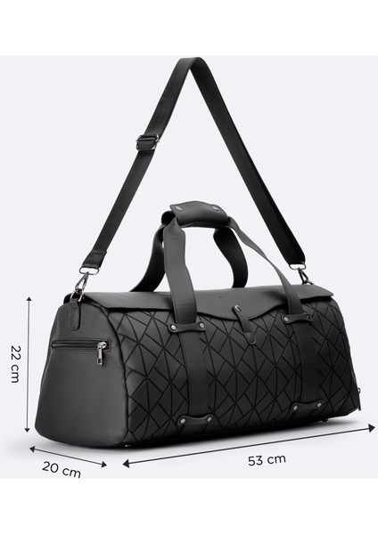 Erkek Siyah Ayarlanabilir Omuz Askılı Seyahat Çantası A42Y9101