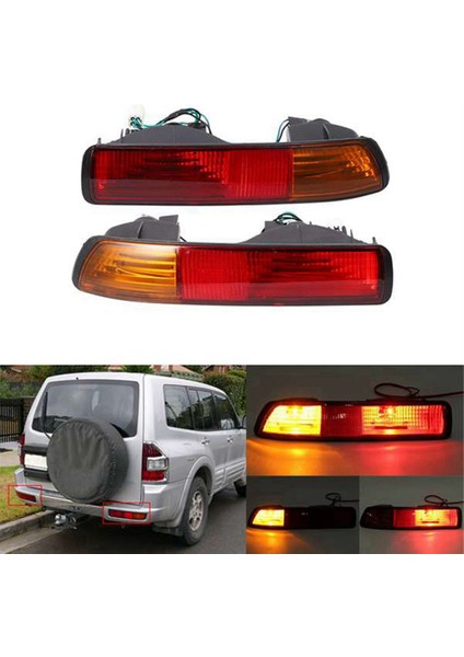 Araba Arka Tampon Arka Sisli Arka Fren Arka Fren Lambası Mitsubishi Pajero Montero V73 V75 V77 MR508783 MR508784 (Yurt Dışından) modelleri