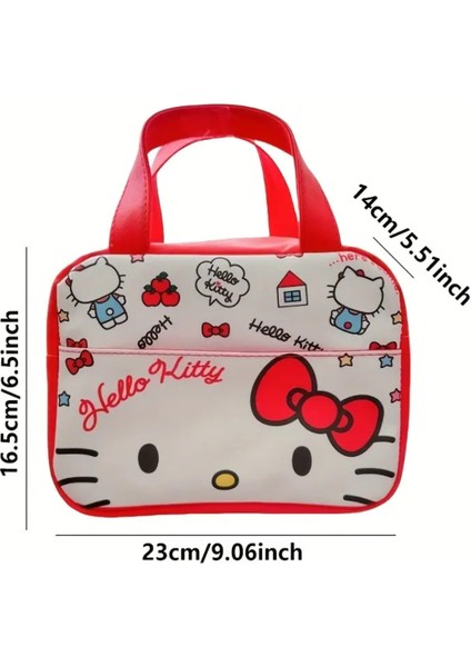 Beslenme Çantası Izoleli Sıcak Soğuk Koruma Hello Kitty Figürlü Kırmızı Beyaz HK06615 fiyatları