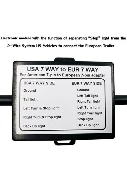 2pcs Usa-Ab Römorku Işık Dönüştürücü Abd 7 Yollu Bıçak Soketine Ab 7 Pimli Yuvarlak Fişe (Yurt Dışından) indirimleri