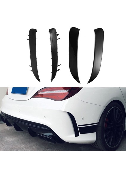 Arka Tampon Çevreler Hava Çöküş Kuyruk Rüzgar Bıçağı Modifiye Modifiye For-Mercedes-Benz Cla Sport 2014-2019 (Yurt Dışından) fırsatları