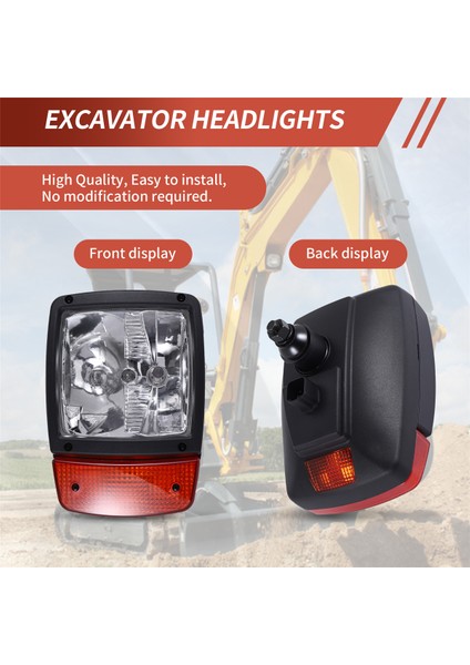 24V Excavator Jcb Ön LED Farlar Turn Sinyal Lambası Göstergesi Traktör Telehandler Yükleyici Forklift B Için Işık (Yurt Dışından) indirimleri